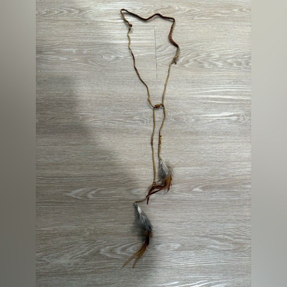 NWOT Ettika Bohemian Feather Necklace - Picture 1 of 1